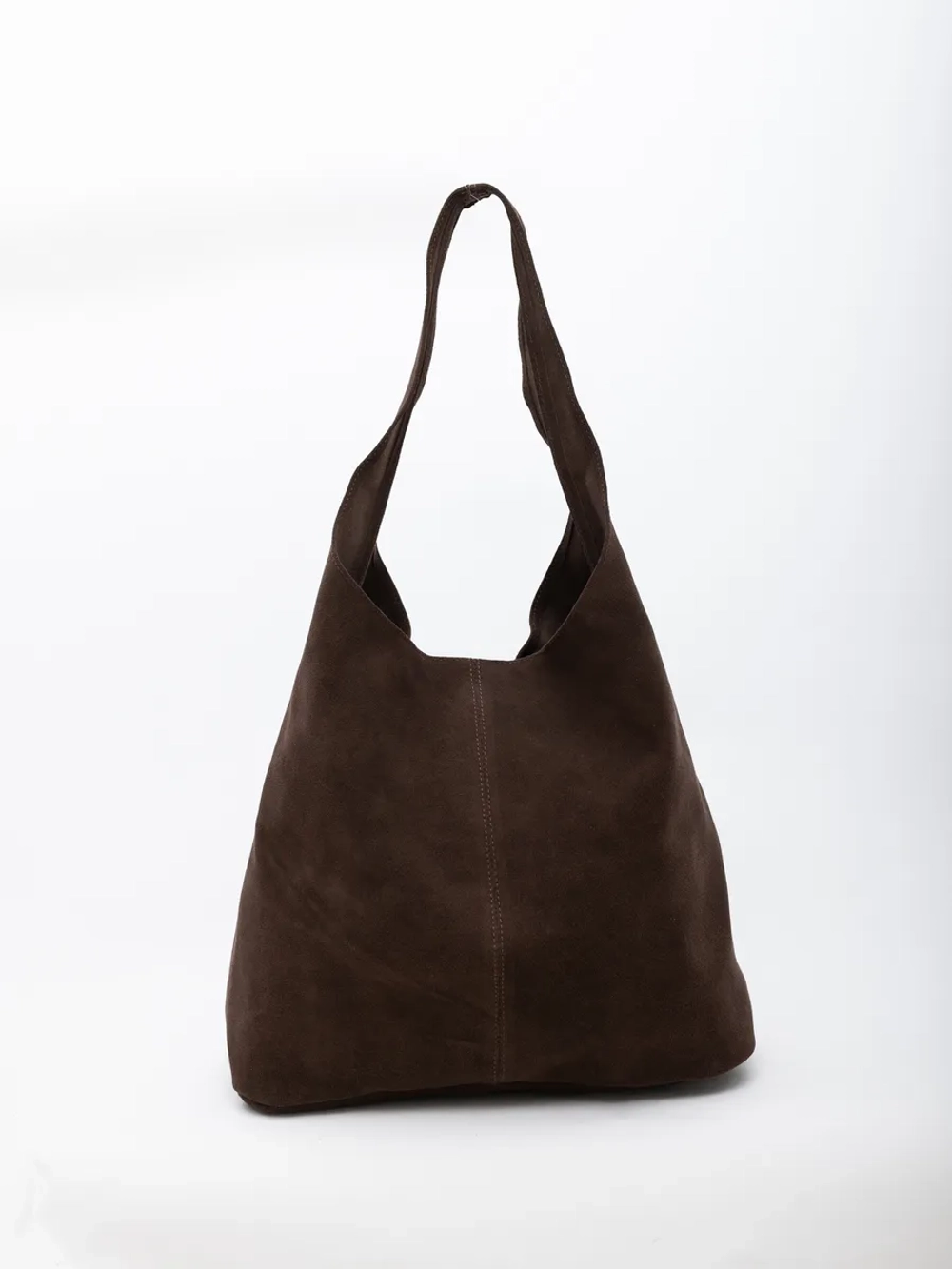 сумка через плечо шоппер натуральная замша