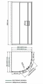 Душевой уголок WasserKRAFT Main 41S01 90x90