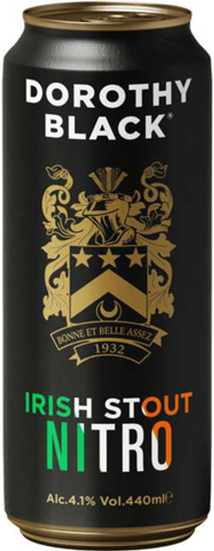 Пиво Дороти Блэк Айриш Стаут Нитро / Dorothy Black Irish Stout Nitro 0.44 - банка