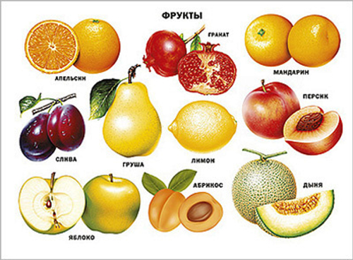 Плакат " Фрукты "
