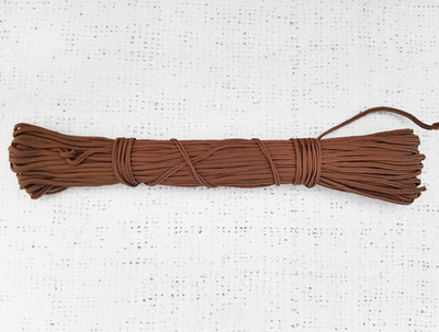 Шнур отделочный "Сутаж", ш. 3 мм, коричневый