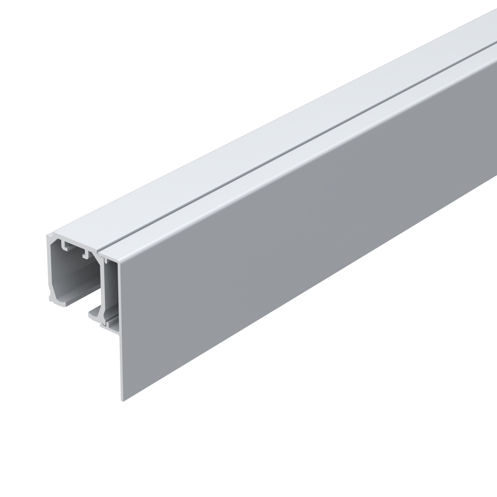 Комплект верхняя направляющая + декор.планка SLD.Comfort-PRO.KIT/2000 track + dec (2м) AL алюминий