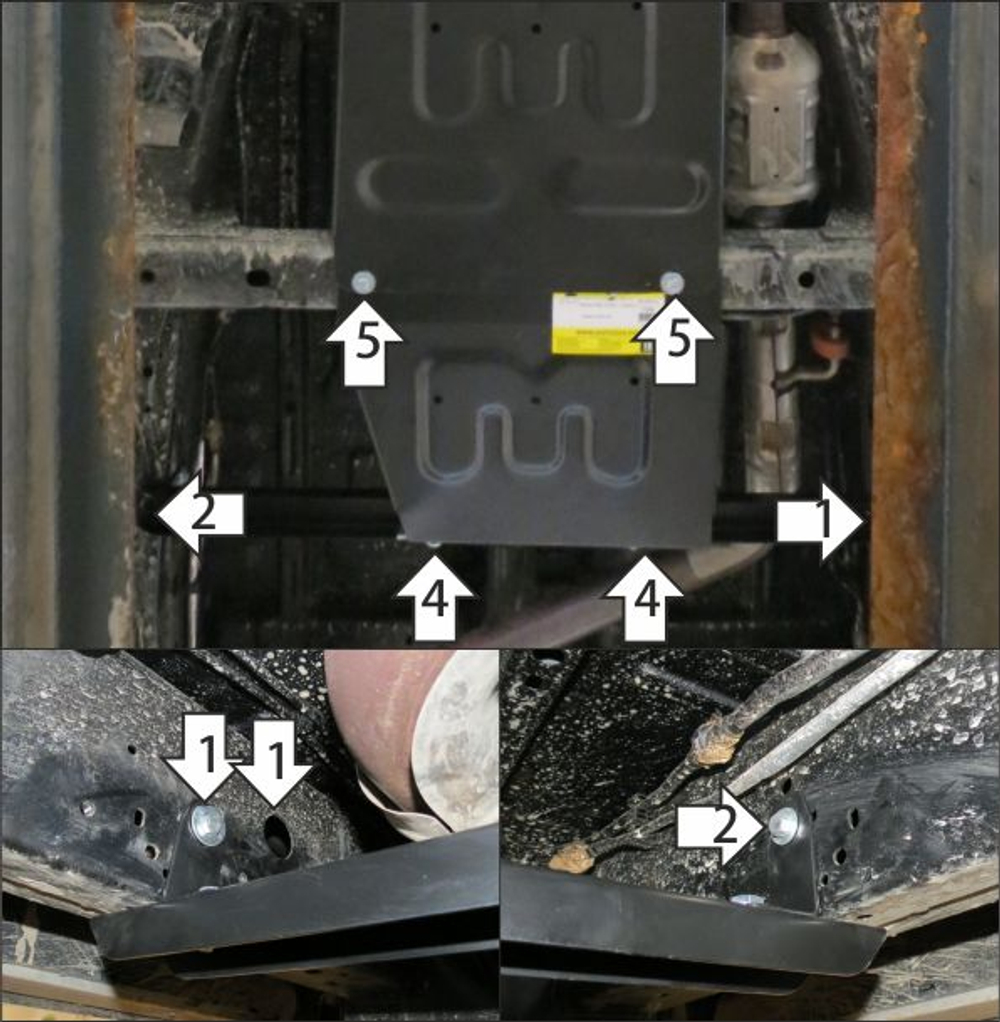 Защита раздаточной коробки. 4 мм, Алюминий. для Changan Hunter Plus 2023-н.в., Motodor.347204