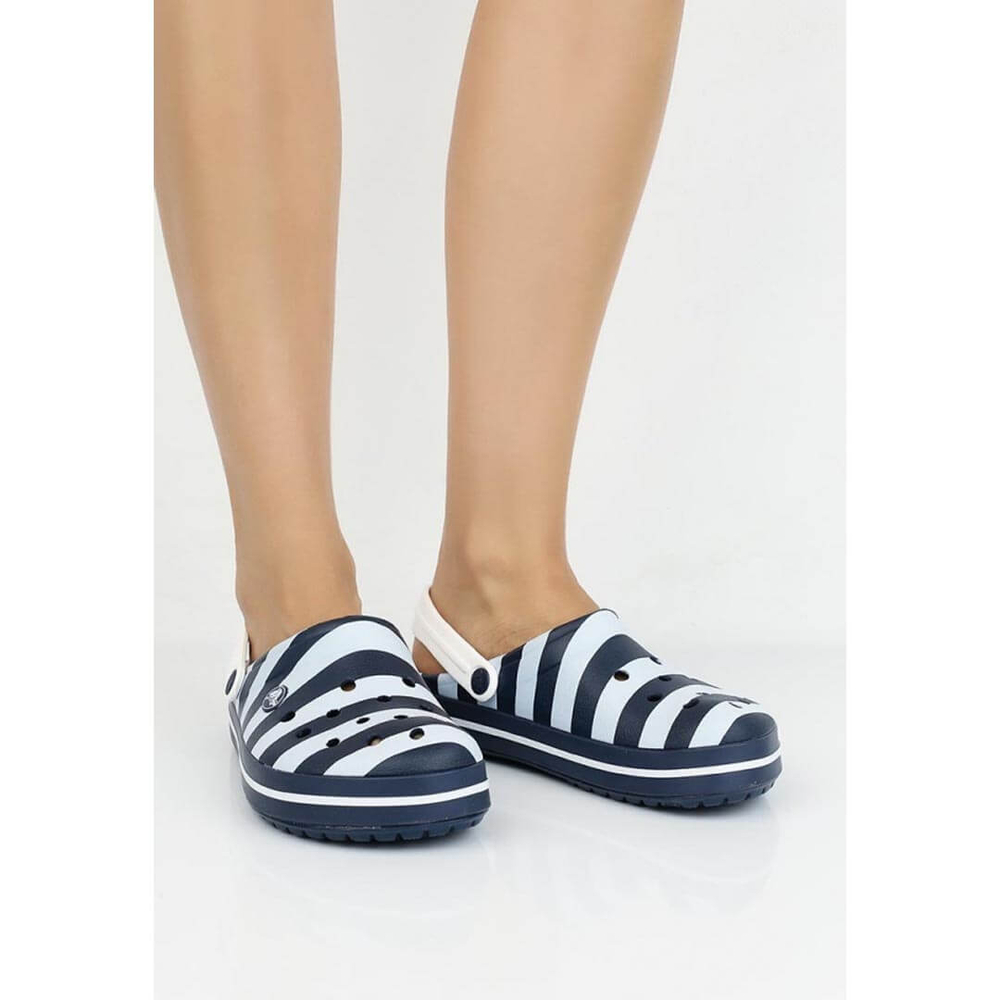Сабо Crocs Graphic Clog Navy/White