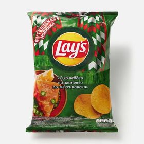 Чипсы LAYS ЧЕДДЕР С ХАЛАПЕНЬО 105гр