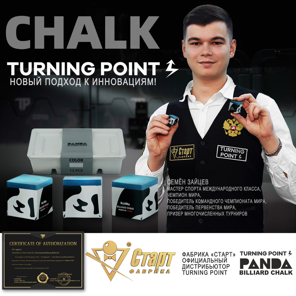 Мел PANDA Синий (12 шт)