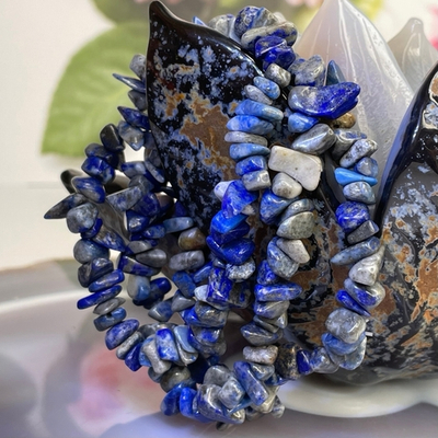 44576 Лазурит Браслет крошка