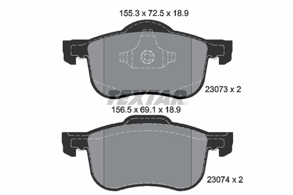 TEXTAR - 2307303-TET - Brake Pad Set, disc brake