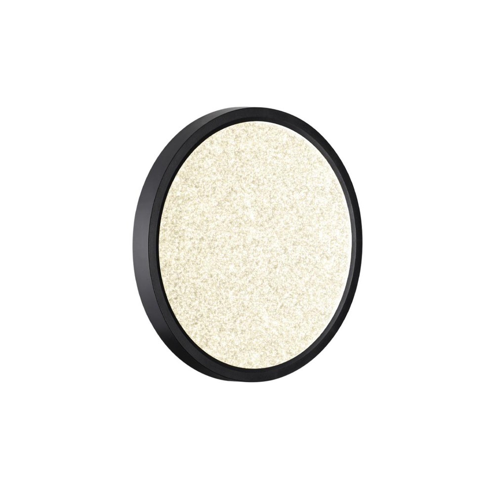 7662/18L MITRA LED SN 555 Светильник пластик/белый/черный LED 18Вт 3000/4000K D230 IP40 OMEGA BLACK