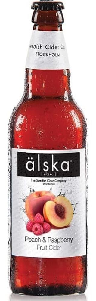 Alska Peach and Raspberry 0.5 л. - стекло(6 шт.)