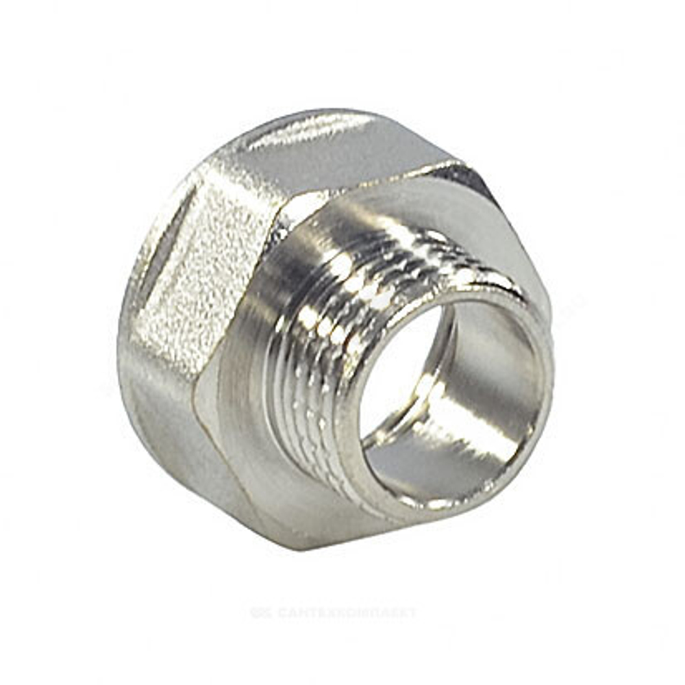 Переход латунь никель реборда Ду 20х15 (3/4"х1/2") ВР/НР SantechSystems