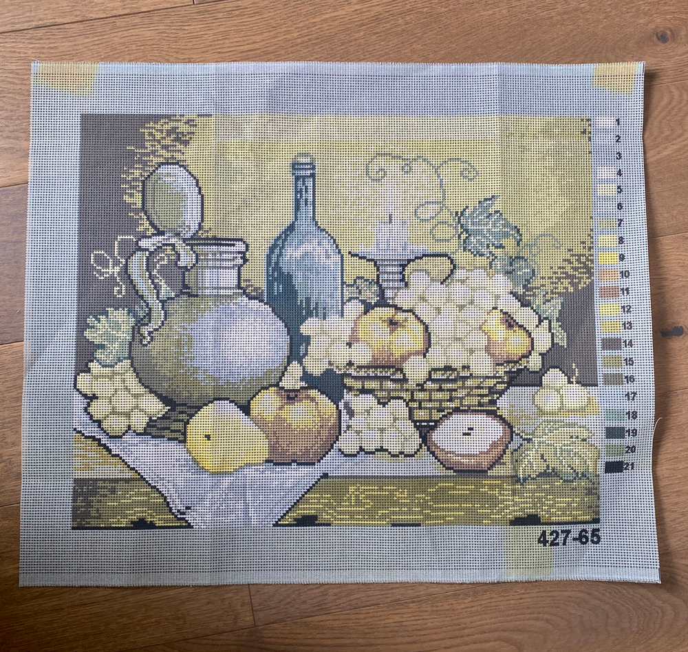 Канва набивная с рисунком для вышивания 40х50 см Германия Аида 11