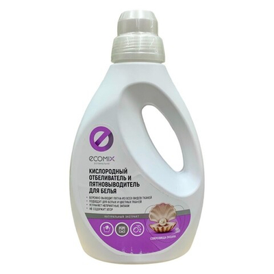 Отбеливатель и пятновыводитель ECOMIX кислородный 1 л. (1/21) канистра