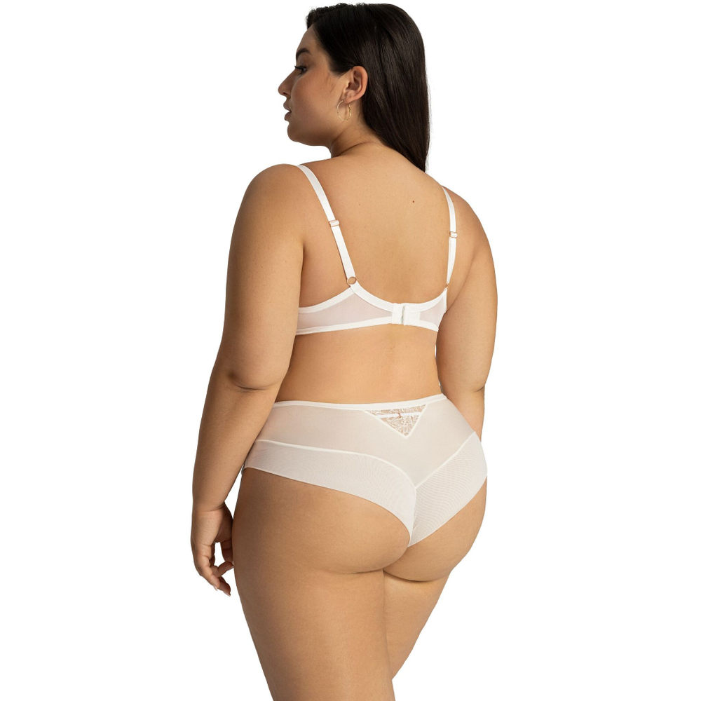 Бюстгальтер Blossom с мягкими чашками из сетки и кружева (Размер: 75I) (Цвет: кремовый)