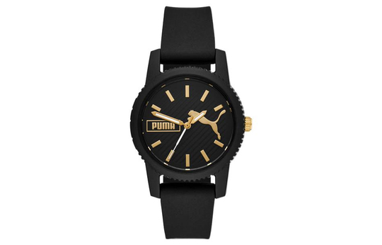 PUMA Ultrafresh Series Wrist Watch Quartz Movement Silicone Strap 34mm Black Dial Women"s Watch 50m Water Resistant