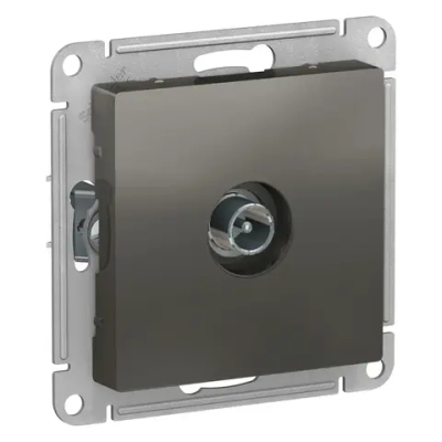 ATLASDESIGN TV РОЗЕТКА оконечная 1дБ, механизм, СТАЛЬ