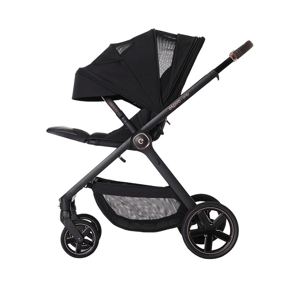 Детская коляска 3 в 1 Espiro Only 2025 и автокресло Pi Begie 410 stylish black / Бежевый (Beige 109)
