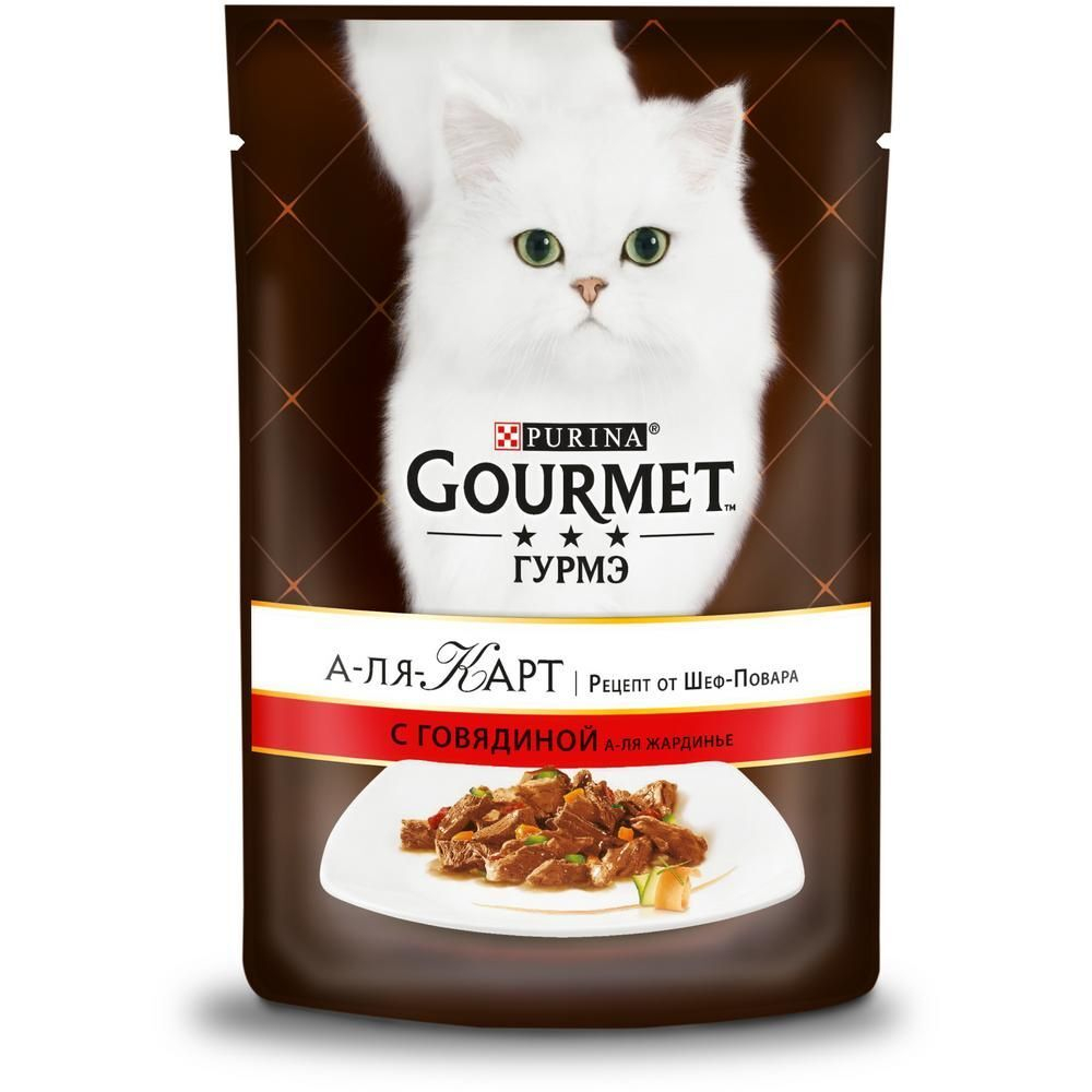 Gourmet A la Carte 85 г говядина с овощами