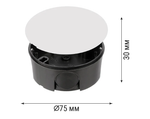 Коробка распределительная TDM ELECTRIC D75х30 мм, крышка, IP20 SQ1402-1195