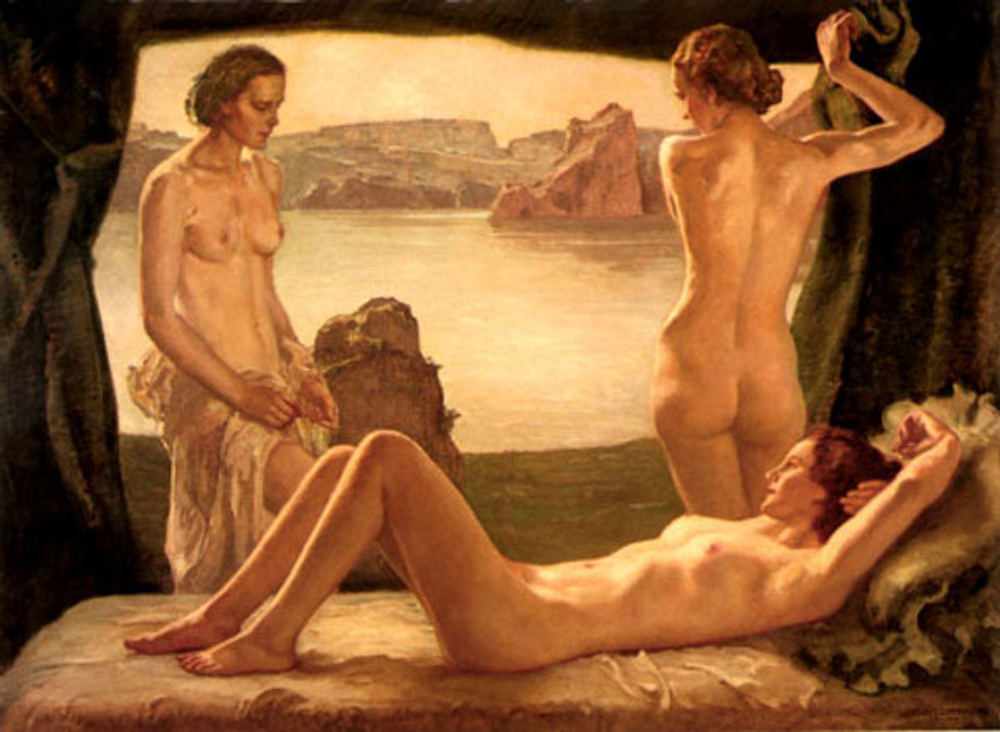 Ernst Liebermann (1869-1960) - эротическое искусство немецкого художника