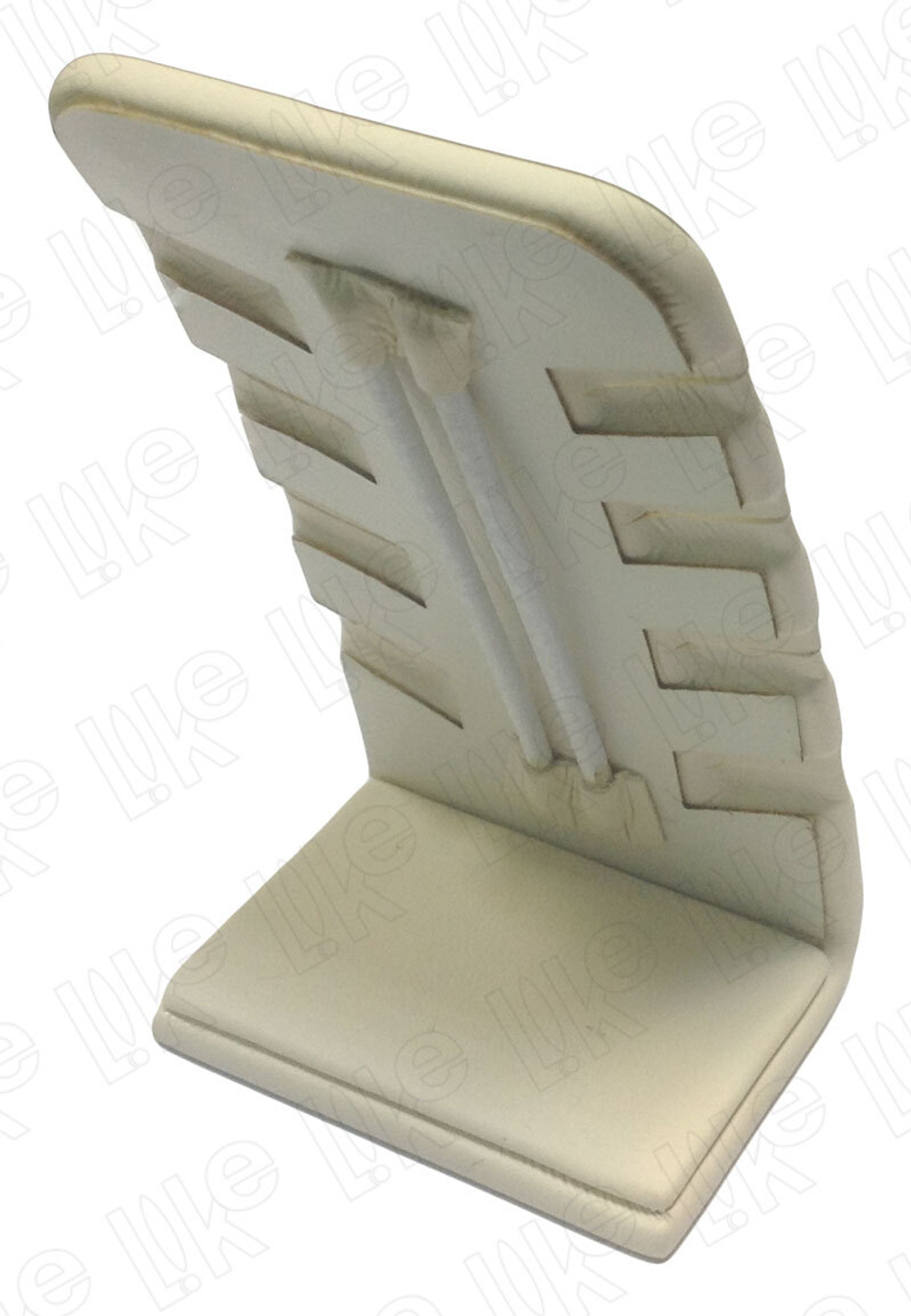 Подставка для 4 пар пусет/боковые прорези/поролон/ф.№6 (2 вертикальные резинки)