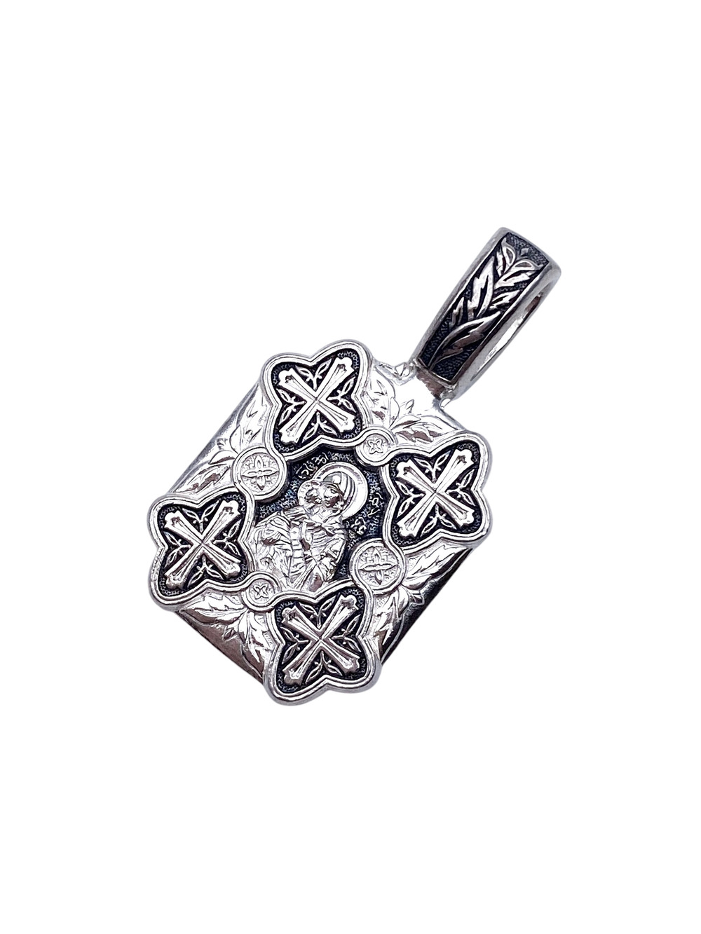 Крест из серебра/Чернение