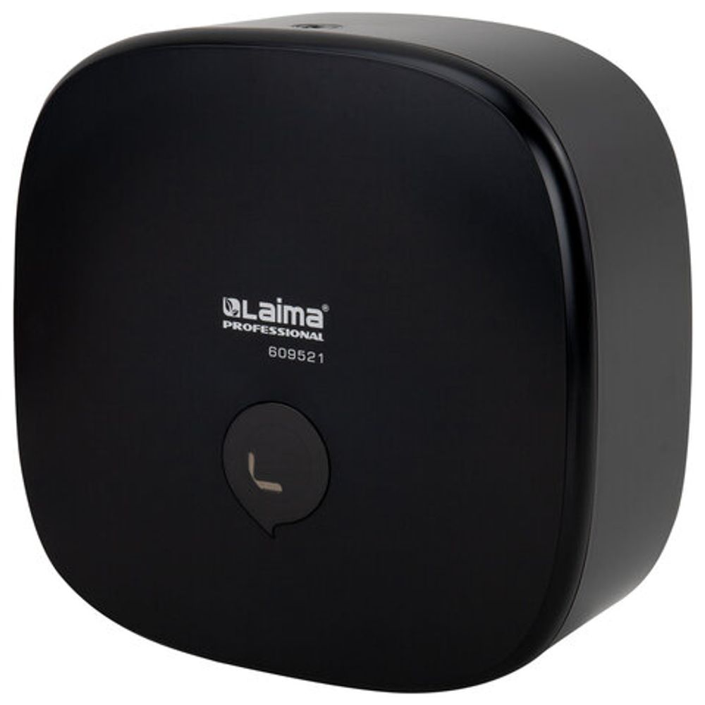 Диспенсер для туалетной бумаги LAIMA PROFESSIONAL PREMIUM BLACK (Система T2), малый, черный, ABS-пластик, 609521