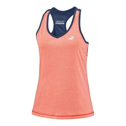Топ теннисный Babolat Play Tank Top Women - fluo strike/estate blue