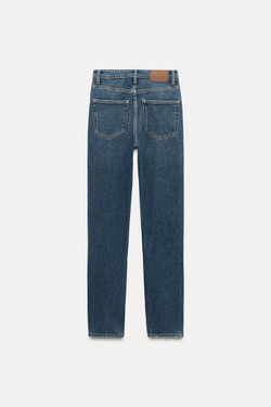 ZARA ДЖИНСЫ SKINNY С ВЫСОКОЙ ПОСАДКОЙ — ZW COLLECTION, ВЫЦВЕТШИЙ СИНИЙ