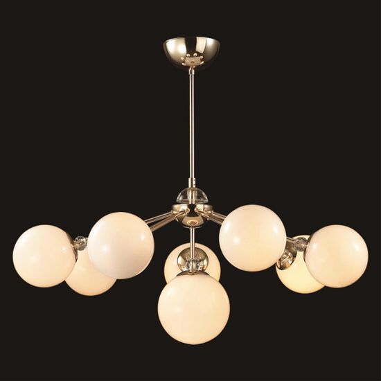 6536/8C MODERNI LN23 112 золотой Люстра потолочная E27 8*40W 220V MARSHA