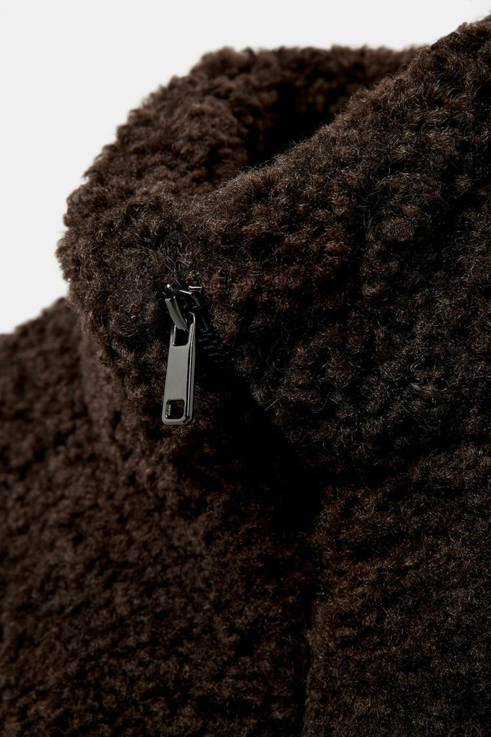 ZARA АНОРАК ИЗ ИСКУССТВЕННОГО МЕХА С ТЕРМОИЗОЛЯЦИЕЙ, КОРИЧНЕВЫЙ