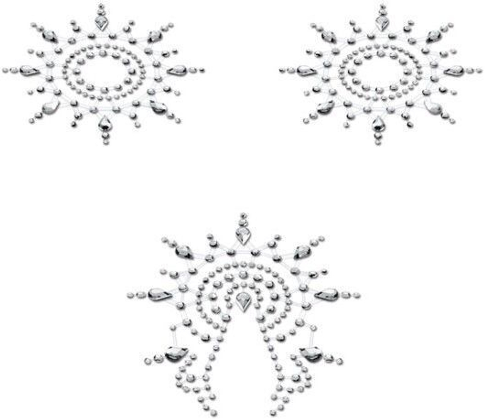 Набор наклеек из прозрачных страз Petits Joujoux Gloria (Цвет: прозрачный)