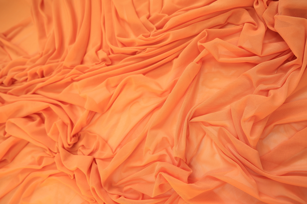 Сетка трикотаж оранжевая