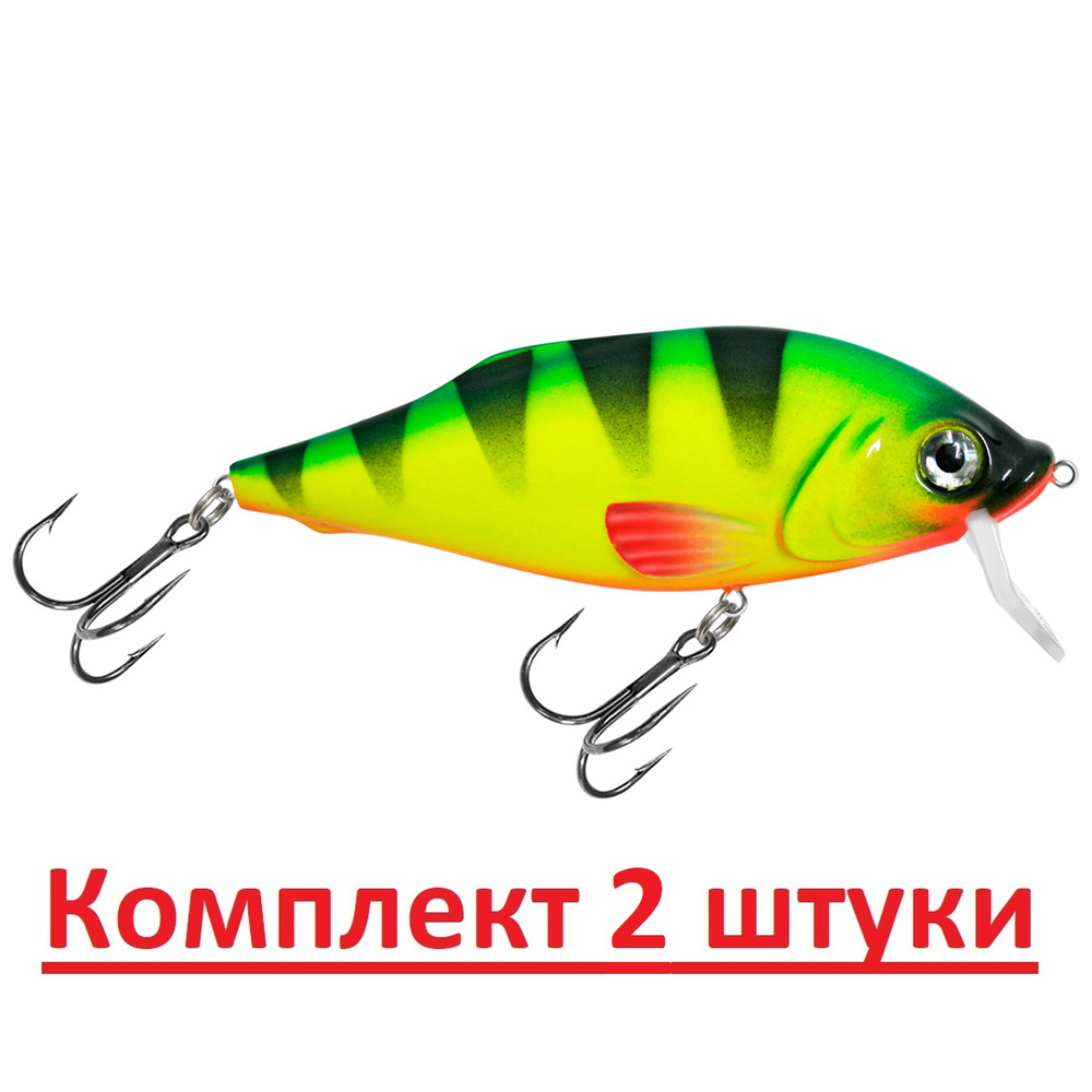 Воблер Шэд Язь 80mm, цвет 048 (окунь), 1 штука