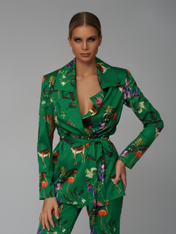 Зёленый пижамный костюм
