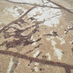 Коврик 100*140см Люксор Люкс Принт ворс 3мм, бежевый (ассорти)