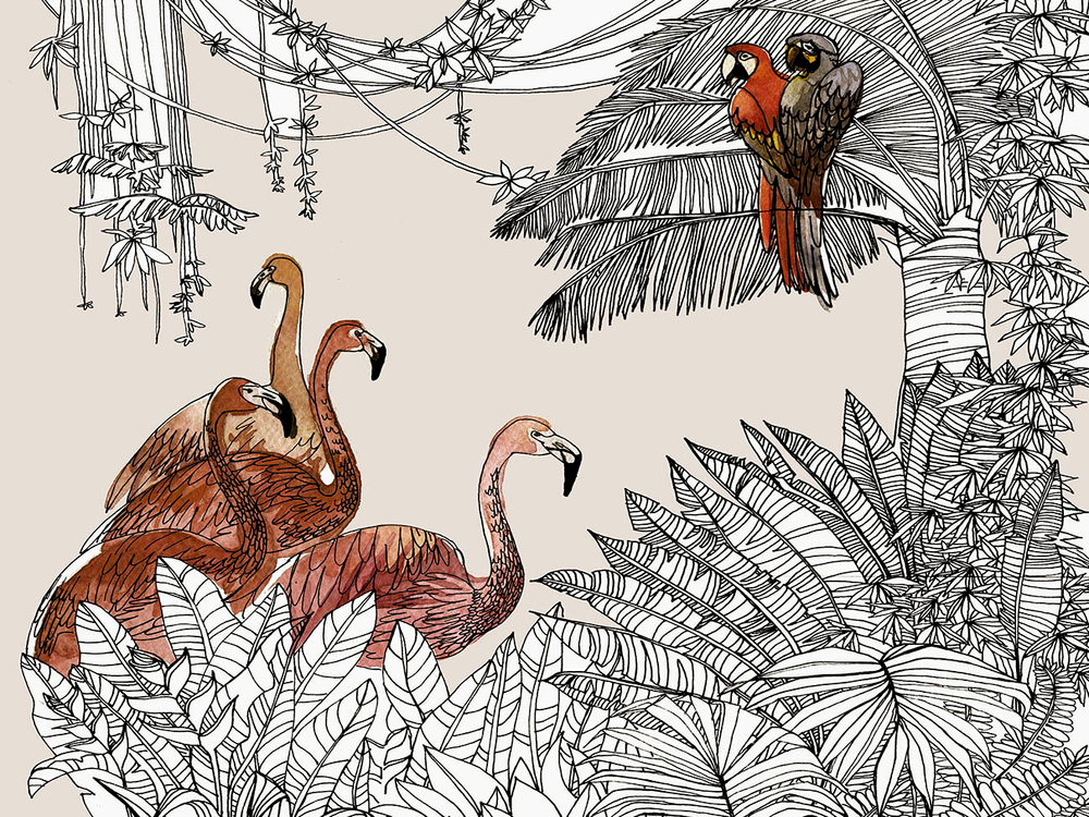 Дизайнерские обои Wall Street Zoo