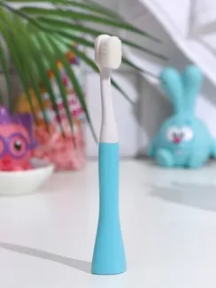Зубная щётка, детская, 2-9 лет, 10 000 щетинок, ультрамягкая, синяя