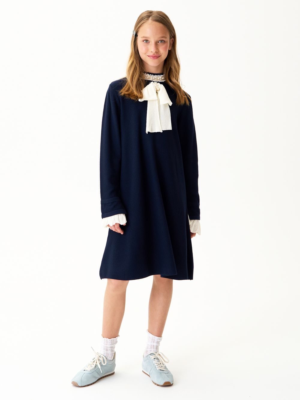 Платье для девочки AT1400 синий