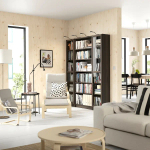 Книжный шкаф -  BILLY / OXBERG IKEA/ БИЛЛИ/ ОКСБЕРГ ИКЕА, темно-коричневый