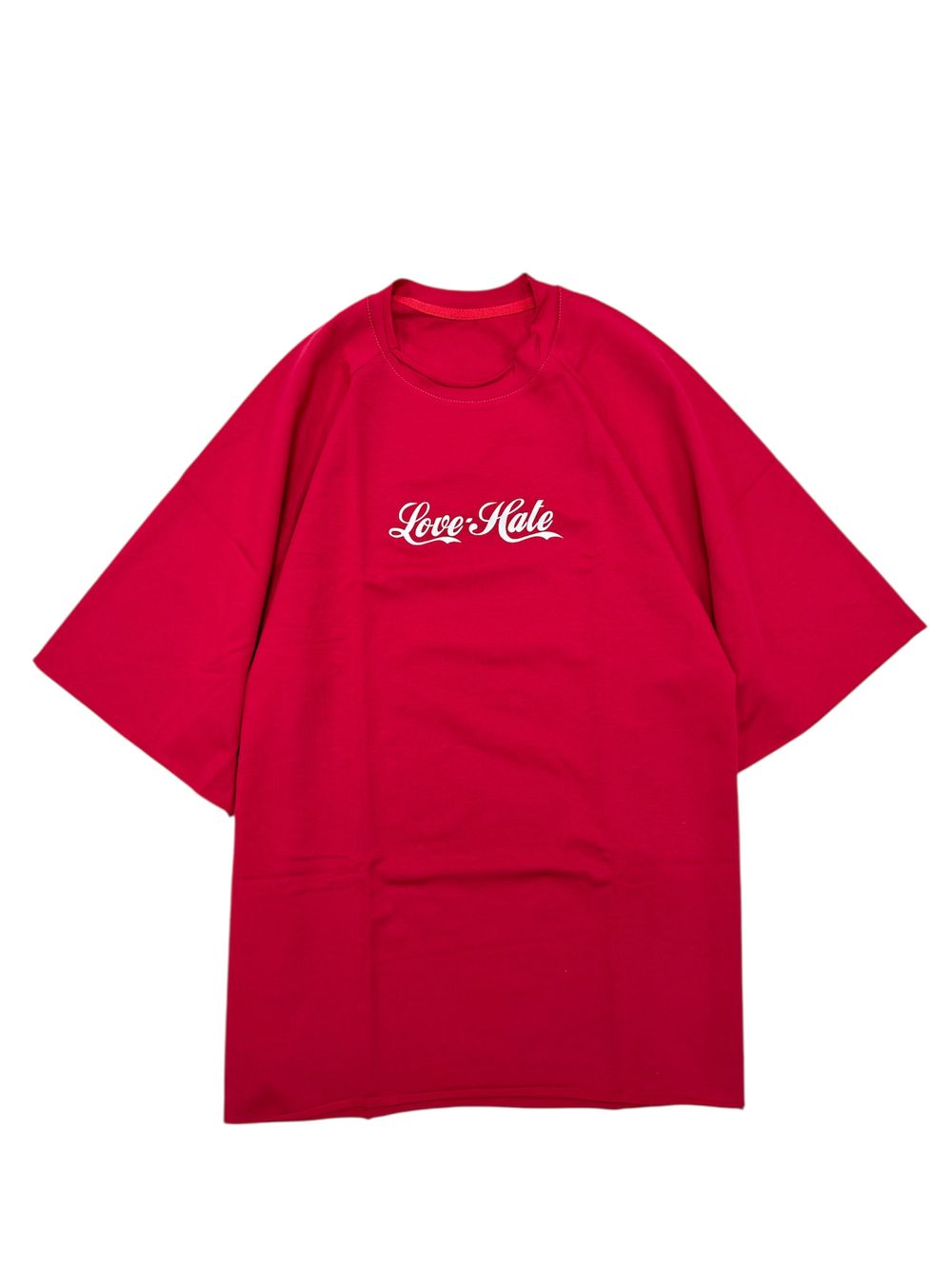 Футболка оверсайз(унисекс) плотная «LOVE HATE»