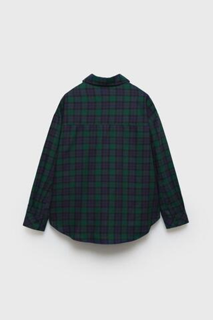 ZARA РУБАШКА В КЛЕТКУ Z3D, ЗЕЛЕНЫЙ