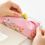 Пенал 1 отделение Deli "SpongeBob", 200х55х50 мм, на молнии, ассорти