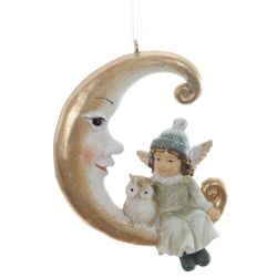 GAEM Фигурка декоративная подвесная "Ангел", L7 W2,5 H10 см, 2в.