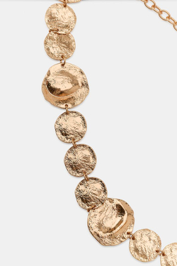 ZARA РЕМЕНЬ С МЕТАЛЛИЧЕСКИМИ МЕДАЛЬОНАМИ, ЗОЛОТИСТЫЙ