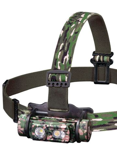 Фонарь налобный Fenix HM60R цвет камуфляж, ближний/дальний свет и красный свет, аккумуляторный, Type