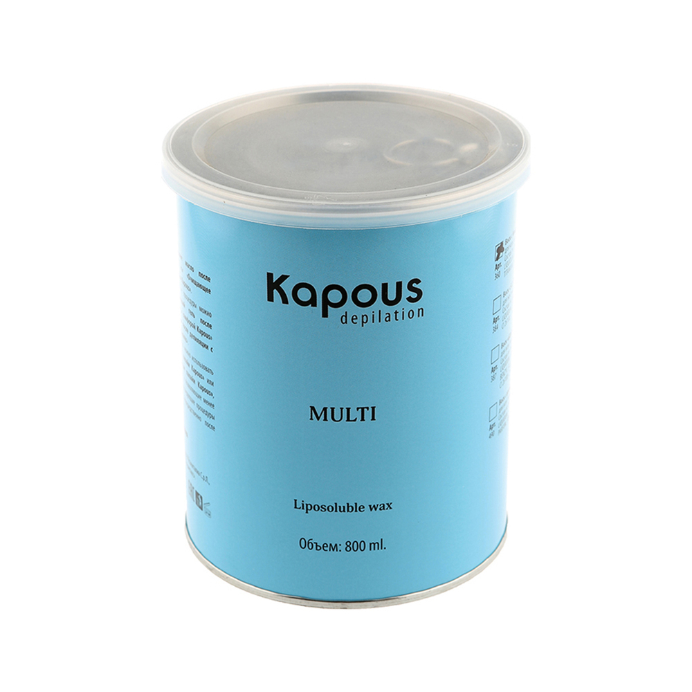 4 Kapous Professional Depilation Воск жирорастворимый,  с Микромикой в банке , 800мл