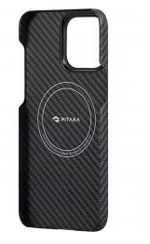 Чехол iPhone 15 Pro Pitaka MagEZ Case 4 Aramid Fiber 1500D (черный/серый)