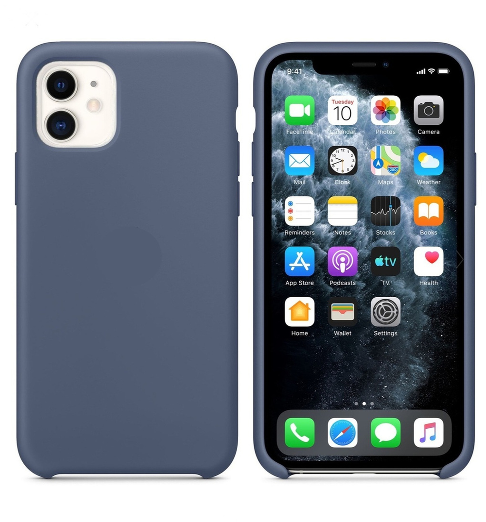 Накладка iPhone 11 силикон Dark blue