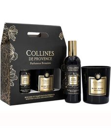 Black Rose, подарочный набор спрей и свеча Fleurs & Ecorces collection, Collines de Рrovencе